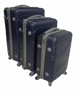 Acesa Hard Shell Suitcase, TNO-Type, Set 3 Piece - Navy