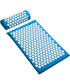 Acupressure Cushion Massage Yoga Mat and Pillow Set - Sky Blue