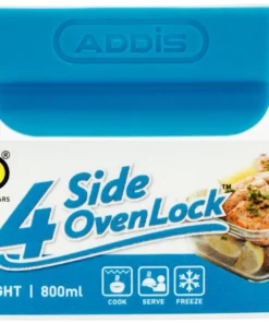 Addis 4 Side Lock Oven Dish 800ml Square