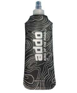 Addo Elite Runners Silicone Water Bottle - 450ml - Black