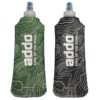 Addo Elite Runners Silicone Water Bottle Twin Pack - 450ml - Black, Green