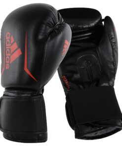 Adidas Speed 50 Boxing Gloves - Black-Red - 12 oz