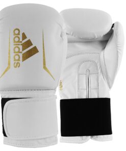 Adidas Speed 50 Boxing Gloves - White-Gold - 12 oz