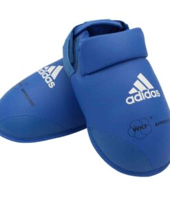 adidas WKF Karate Foot Protector - Blue  - L