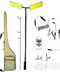 Adjustable 1.2m-5m Heigh Outdoor Telescopic Pole LED Camping Light Set