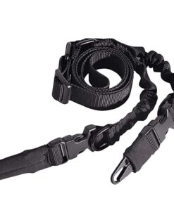 Adjustable 2 Point Tactical Combat Rifle Sling for Outdoor Hunting - Black