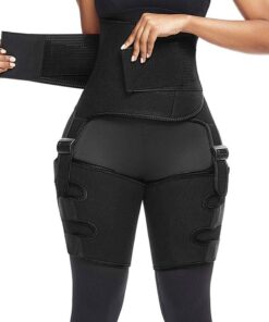 Adjustable 3 in1 Neoprene Sweat Thigh and Waist Trimmer - 3XL