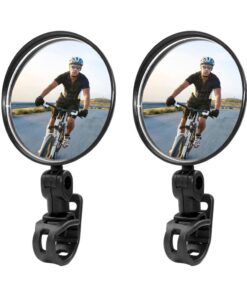 Adjustable 360 Rotatable Bike Mirror Handlebar Mount Safe Rear View Mirror