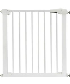 Adjustable 75-82cm Metal Baby and Pet Gate with Pressure Mount