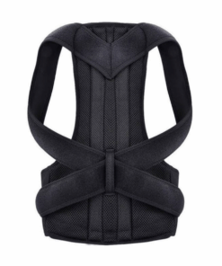 Adjustable and Breathable Back and Posture Corrector - Black - L