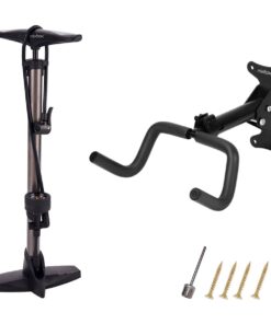 Adjustable Bicycle Wall Hanger Rack & Tyre Pump Set