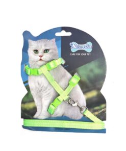 Adjustable Cat Leash Set - Green