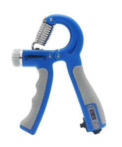 Adjustable Count Spring Grip Hand Training Arm Exerciser - Blue