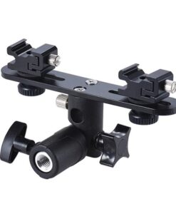 Adjustable Double Flash Holder Light Stand