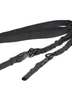 Adjustable Dual Point Bungee Gun Rifle Sling - Black