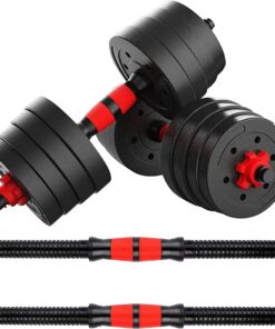 Adjustable Dumbbell and Barbell Weights Set for Gym