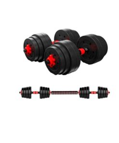 Adjustable Dumbbell Set With Extension Bar Conversion to Barbell 2in1 - 30kg
