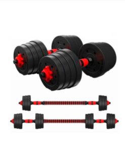 Adjustable Dumbbell Set With Extension Bar Conversion to Barbell 2in1 - 40kg