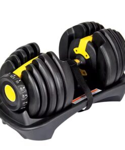 Adjustable Dumbbell Weight Set - Black/Yellow - 24kg