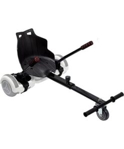Adjustable Go Kart Cart HoverKart Stand Seat for Hoverboards - Black