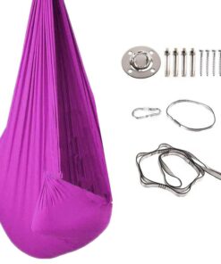 Adjustable Hammock Therapy Swing with Hardware for Kids - Purple