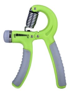 Adjustable Hand Grip Exerciser Strengthener - Green/Gray - 10-40kg