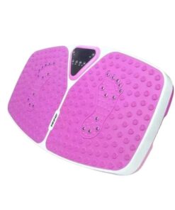 Adjustable Levels Home Fitness Vibration Massage Plate For Weight Loss - Pink