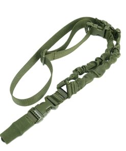 Adjustable Nylon Military Sling Rifle Shoulder Strap - Army Green