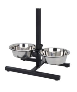 Adjustable Pet Bowls Set with Stand - Ideal for Pets of All Sizes
