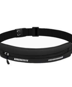 Adjustable Running/Jogging Phone Pouch Belt Waist Pack - Black