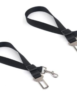 Adjustable Safety Pet Seat Belt - 2 Pack - Black