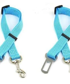 Adjustable Safety Pet Seat Belt - 2 Pack - Sky Blue