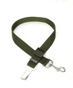 Adjustable Safety Pet Seat Belt - Army Green