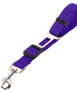 Adjustable Safety Pet Seat Belt - Purple