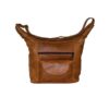 Adjustable Shoulder Straps ladies Handbag Leather - Brown