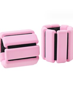 Adjustable Silicone Weighted Bracelet Wrist Bangles for Home Gym Workout - Pink