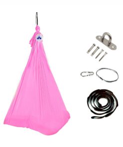 Adjustable Therapy Hammock Yoga Swing for Children - Pink