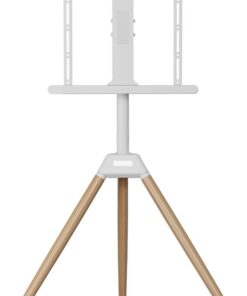 Adjustable Wooden Tripod TV Stand - Portable & Rotatable
