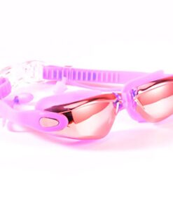 Adult Myopia Swimming Goggles Anti Fog Eyewear Diving Goggles - Pink