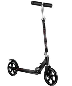 Adult & Youth Folding 2-Wheeled Commuter Scooter With Adjustable Handlebars - Black, White