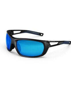 Adults Hiking Sunglasses - Mh580 - Polarising Category 4 - Black, Blue