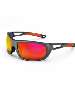 Adults Hiking Sunglasses - Mh580 - Polarising Category 4 - Grey, Orange