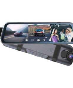 Advanced HD Trio Lens Rear & Front Dash Cam With 9.66" Touch Screen - Black