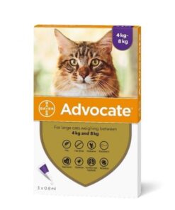 Advocate Large Cat 3 x 0.8ml - (4kg+) - Purple