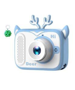 Aerbes Deer Kids Image And Video Camera With 5 Built In Games And Keyholder