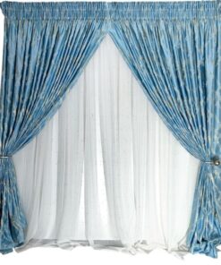 AF IMPEX Blue Cream Abstract Taped (500w x 250L)