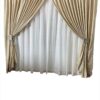 AF IMPEX Designs Gold CreamLeaf Taped Curtain