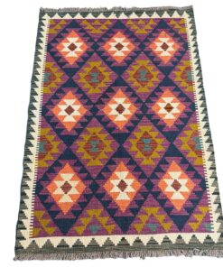 Afghan 100% Wool Kilim Rug - 154 x 106 CM