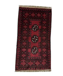 Afghan Bukhara Design Carpet - 100x50cm
