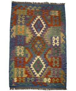 Afghan Hand Knotted Chobi Kilim Rug - 154 x 103 cm